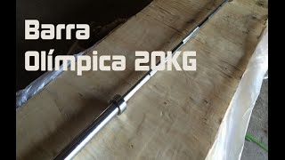 Probando una barra olímpica de 20 kilos [upl. by Gassman228]