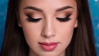 PROM Makeup Tutorial  EASY GLAM [upl. by Aoh464]