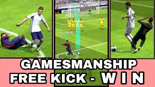 Use quotGAMESMANSHIPquot Skill to win Matches in PES Mobile [upl. by Yralih77]