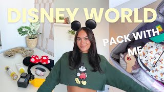 Disney World Pack with Me 🩷  packing for a week long disney tip packing essentials and tips [upl. by Enomed]