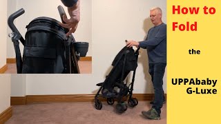 How to Fold the UPPAbaby GLuxe Umbrella Stroller [upl. by Kreager]