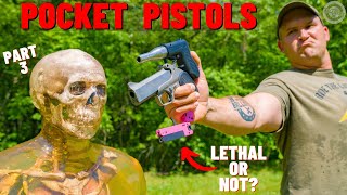 How Lethal Are Pocket Pistols  Part 3 [upl. by Aihsrop]