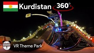 🎢 360° Theme Park Kamikaze Ride Majidi Land  Erbil Iraqi Kurdistan ☀️ [upl. by Katya]