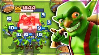 INCREDIBLE GOBLIN BARREL MIRROR TROLL DECK in Clash Royale USE THIS DECK [upl. by Elinet]