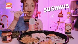 ASMR 1H de DÉGUSTATION de SUSHIS 🍣 Live Tiktok [upl. by Hsot]