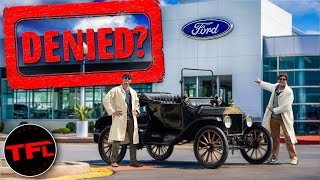 Taking a 100YearOld Model T to a Ford Dealer for Service [upl. by Nifares]