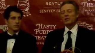 Christopher Walken Hasty Pudding Award [upl. by Vanhook84]