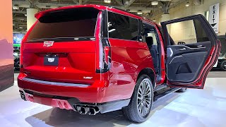 2023 Cadillac Escalade V Supercharged 682HP Red Metallic  InDepth Video Walk Around [upl. by Dumanian]