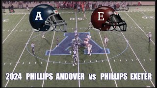 2024 Phillips Academy Andover Football vs Phillips Exeter [upl. by Yesak]