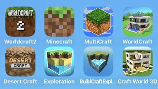 World Craft 2 Minecraft MultiCraft WorldCraft Desert Craft Exploration Build Craft Exploration [upl. by Asle]