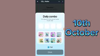 Cell Wallet Daily Combo  10th October  Cell Wallet Daily Combo cards video [upl. by Kaete]