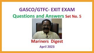 GASCOGTFC  EXIT EXAM  Questions and Answers Set No 5 [upl. by Etsirhc128]