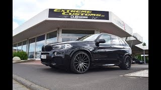 BMW X5 40d Aktivsound Maxhaust Soundbooster Auspuff Maserati Stufe 3 VOSSEN VFS2 22quot KW V3 [upl. by Arley]