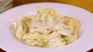 Tortellini in a Creamy Parmesan Sauce Recipe Just 3 Ingredients [upl. by Fermin595]