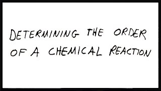 Determining the Order of a Reaction [upl. by Ahras846]