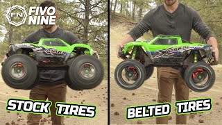 Traxxas Xmaxx 8s Belted Tires [upl. by Apollus]