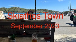 Gorgeous Views in Skiathos Town  September 2023 [upl. by Lashonda402]