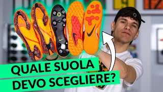 TUTTE le SUOLE delle SCARPE DA CALCIO SCEGLI LA SUOLA GIUSTA [upl. by Sheng]