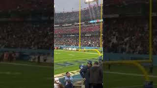 Who Dey chants in Nashville Tennessees stadium nfl shorts [upl. by Arrotal]