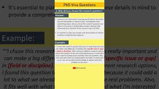 PhD Viva Question with Answer 218 phd phdviva [upl. by Lettig715]