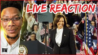 Kamala Harris Electrifies The Ellipse LIVE REACTION [upl. by Linsk]