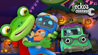 Geckos Garage is HAUNTED  Halloween Cartoons  Geckos Garage｜Funny Cartoon For Kids [upl. by Illa]