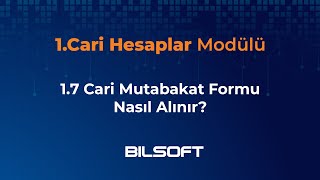 17 Cari Mutabakat Formu Nasıl Alınır Cari Hesaplar Modülü Bilsoft Ön Muhasebe Program Eğitimi V3 [upl. by Osyth]