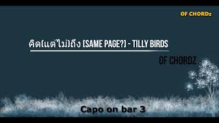 คอร์ดเพลง คิดแต่ไม่ถึง Same Page  Tilly Birds [upl. by Nennahs277]