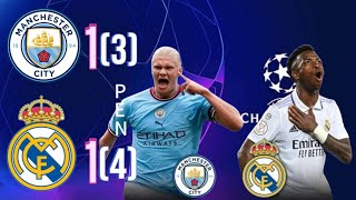 Manchester city 1341Real Madrid Hinghlightsgoal liga champion LEG2realmadrid manchestercity [upl. by Dlopoel]