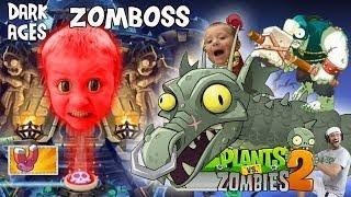 FGTEEV Chase vs PVZ 2 Zomboss DARK AGES FINAL BATTLE  Lets Play Pinata Party w Dad [upl. by Jenni972]