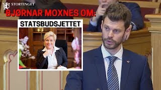 Bjørnar Moxnes R om statsbudsjettet 2019 [upl. by Barbaraanne686]