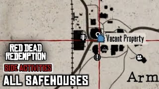 Red Dead Redemption  All Safehouses Locations  100 Walkthrough [upl. by Ethbinium]