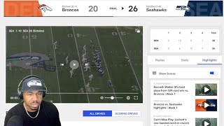 Seahawk fan reacts to Denver Broncos vs Seattle Seahawks Game Recap amp Stats  NFL 2024 Season [upl. by Jard]