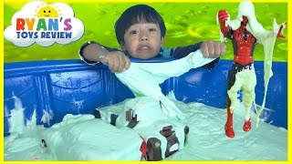 HOW TO MAKE GIANT SLIME GOO Easy Science Experiment for kids [upl. by Erehpotsirhc]