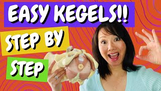 EASY KEGELS 😄 STEP by STEP  to STOP PEEING 🌸 [upl. by Annoik788]