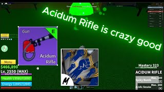 Acidum Rifle is crazy good in BLOXS FRUIT [upl. by Ginelle]