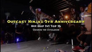 Outcast Ninjaz 9yr Anniversary  Hip Hop 1v1 Top 16  Rogue vs Cyklone [upl. by Emil90]