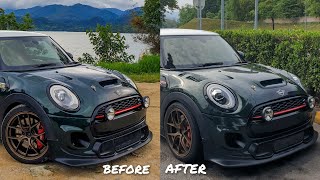 Changing to LCI headlights for my MINI  Much better visibility refreshed looks [upl. by Avra]