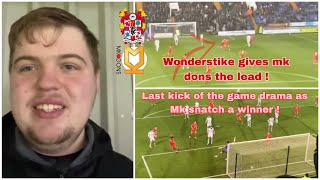 Tranmere 12 Mk Dons Matchday vlog Late drama and scraps [upl. by Anemolihp]