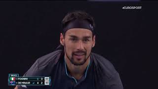 Fognini vs De Minaur Australian Open 2021 Highlight [upl. by Cash]