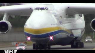 Antonov An225 Mriya landing Gardermoen  World largest plane  HD [upl. by Enitsua166]