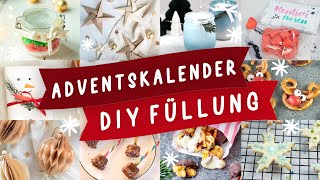 Adventskalender günstig selbst befüllen und selber machen 24 selbstgemachte DIY Ideen  TRYTRYTRY [upl. by Valley415]