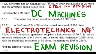 Electrotechnics N4 DC Machines April 2020 mathszoneafricanmotives maths zone tv [upl. by Tedmann306]