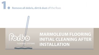 Marmoleum flooring initial cleaning after installation  Forbo Flooring Systems [upl. by Munt]