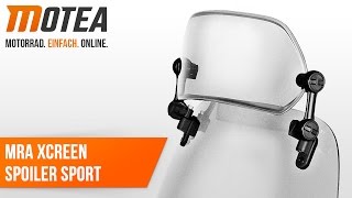 MRA Xcreen Spoiler Sport  Windschutz [upl. by Yrolg]