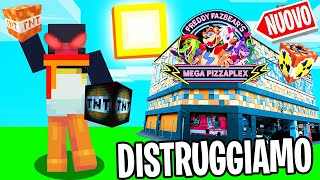 DISTRUGGIAMO LA MEGA PIZZERIA DI FNAF SECURITY BREACH CON LE TNT SU MINECRAFT [upl. by Pardoes644]