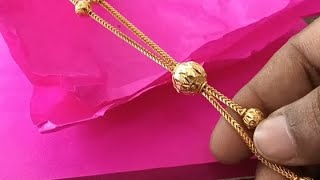 Gold Ball Chain Unboxing  New Design Necklace  Handmade [upl. by Atsirak]