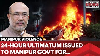 Manipur CMs House Attacked By Mob  24 Hour Ultimatum To Centre State  WATCH [upl. by Eannyl]