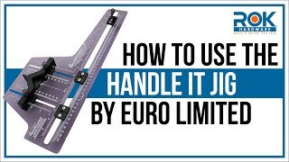 How to Install Cabinet Knobs amp Pulls With The Euro Handle It ToolJig [upl. by Htenywg]