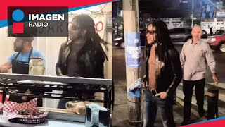 Lenny Kravitz atendió un puesto de hamburguesas callejeras ¡en la CDMX [upl. by Irac]